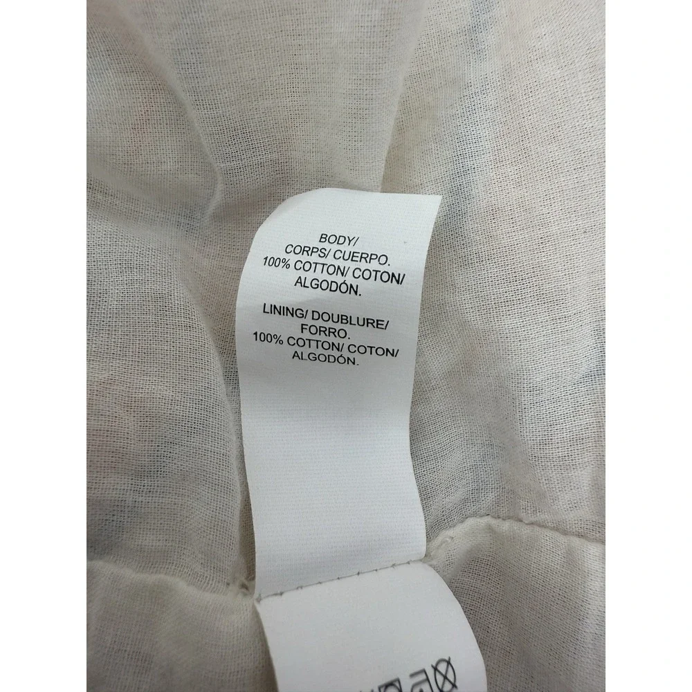 Lucky Brand Pastel Stripe Midi Dress Tiered Womens 1X Cottage Core Button‎ #38